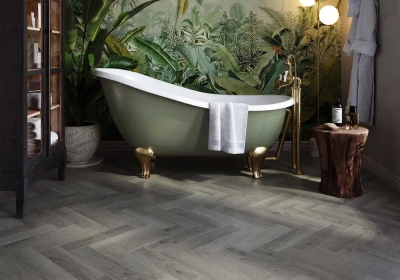 Кварцвиниловый LVT ламинат Invictus Maximus Dryback Parquet Highland Oak - Frosted