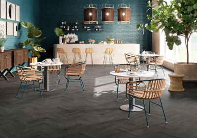 Кварцвиниловый LVT ламинат Invictus Maximus Dryback Parquet Highland Oak - Ebony