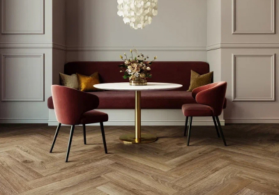 Кварцвиниловый LVT ламинат Invictus Maximus Dryback Parquet Highland Oak - Roasted